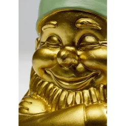 Figurine décorative Nain doré vert 21cm