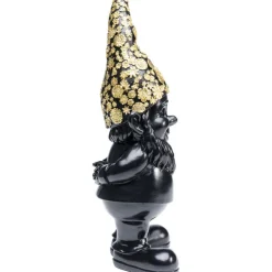 Figurine décorative Nain Standing noir-doré 30