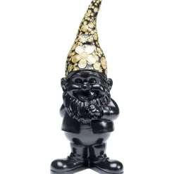 Figurine décorative Nain Standing noir-doré 45