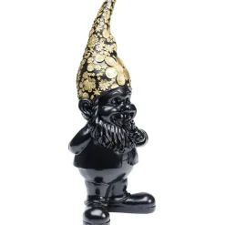 Figurine décorative Nain Standing noir-doré 45
