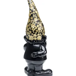 Figurine décorative Nain Standing noir-doré 45