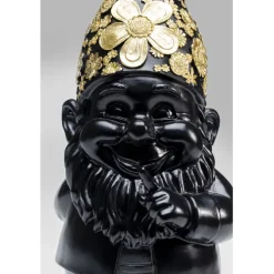 Figurine décorative Nain Standing noir-doré 45