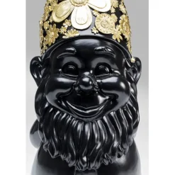 Figurine décorative Nain Standing noir-doré 60