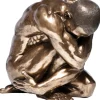 Figurine décorative Nude Man Hug bronze 54cm