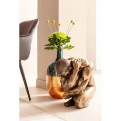 Figurine décorative Nude Man Hug bronze 54cm