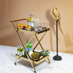 Figurine décorative Parrot doré 116cm