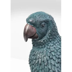 Figurine décorative Parrot pétrole