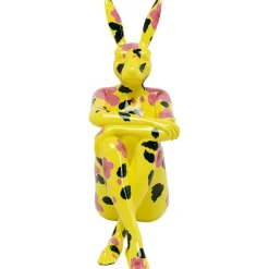 Figurine décorative Rabbit Gillie jaune 80cm