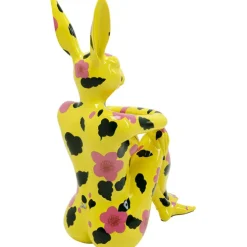 Figurine décorative Rabbit Gillie jaune 80cm