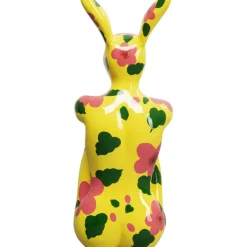 Figurine décorative Rabbit Gillie jaune 80cm