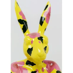 Figurine décorative Rabbit Gillie jaune 80cm