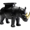 Figurine décorative Rhino noir 41cm