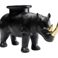 Figurine décorative Rhino noir 41cm
