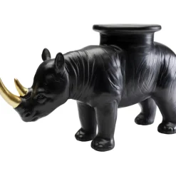 Figurine décorative Rhino noir 41cm