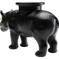 Figurine décorative Rhino noir 41cm