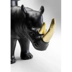 Figurine décorative Rhino noir 41cm