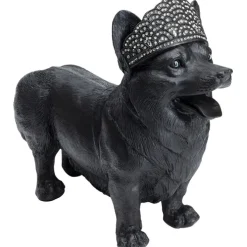 Figurine décorative Royal Standing Corgi noir 52cm