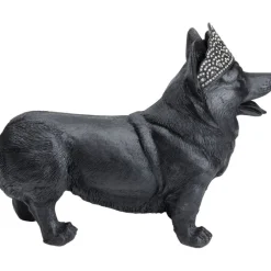 Figurine décorative Royal Standing Corgi noir 52cm