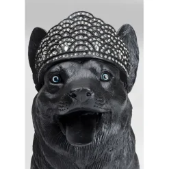 Figurine décorative Royal Standing Corgi noir 52cm