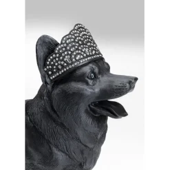 Figurine décorative Royal Standing Corgi noir 52cm