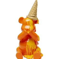 Figurine décorative Sitting Gelato Bear Orange 37c