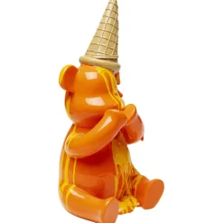 Figurine décorative Sitting Gelato Bear Orange 37c