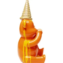 Figurine décorative Sitting Gelato Bear Orange 37c
