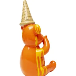 Figurine décorative Sitting Gelato Bear Orange 37c