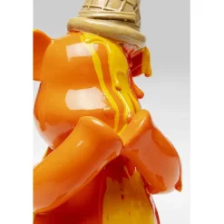 Figurine décorative Sitting Gelato Bear Orange 37c