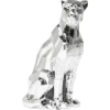 Figurine décorative Sitting Cat Rivet chrome 82cm