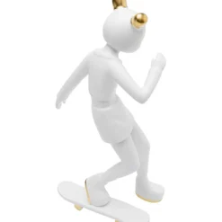 Figurine décorative Skating Astronaut blanc