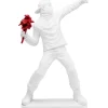 Figurine décorative Street Art Bouquet blanc 67cm