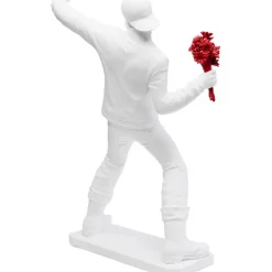 Figurine décorative Street Art Bouquet blanc 67cm