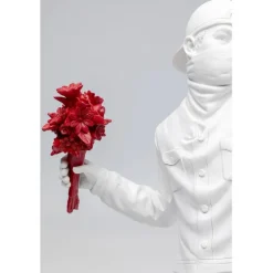 Figurine décorative Street Art Bouquet blanc 67cm