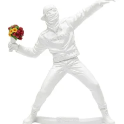 Figurine décorative Street Art Bouquet blanc 27cm
