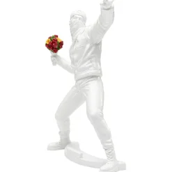 Figurine décorative Street Art Bouquet blanc 27cm