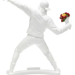 Figurine décorative Street Art Bouquet blanc 27cm