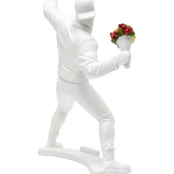 Figurine décorative Street Art Bouquet blanc 27cm