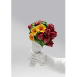 Figurine décorative Street Art Bouquet blanc 27cm