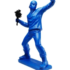 Figurine décorative Street Art Bouquet bleu 67cm