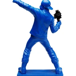 Figurine décorative Street Art Bouquet bleu 67cm