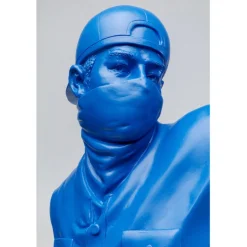 Figurine décorative Street Art Bouquet bleu 67cm