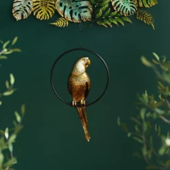 Figurine décorative Swinging Parrouge doré