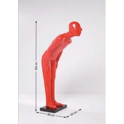 Figurine décorative Welcome Guests rouge GM 164cm