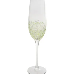 Flûte à champagne Confetti vert 26cm