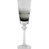 Flûte à champagne Mimi gris 24cm