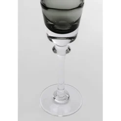 Flûte à champagne Mimi gris 24cm