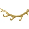 Garderobe murale Antler doré 35cm