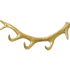 Garderobe murale Antler doré 35cm
