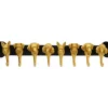 Garderobe murale Dog Family doré 69cm